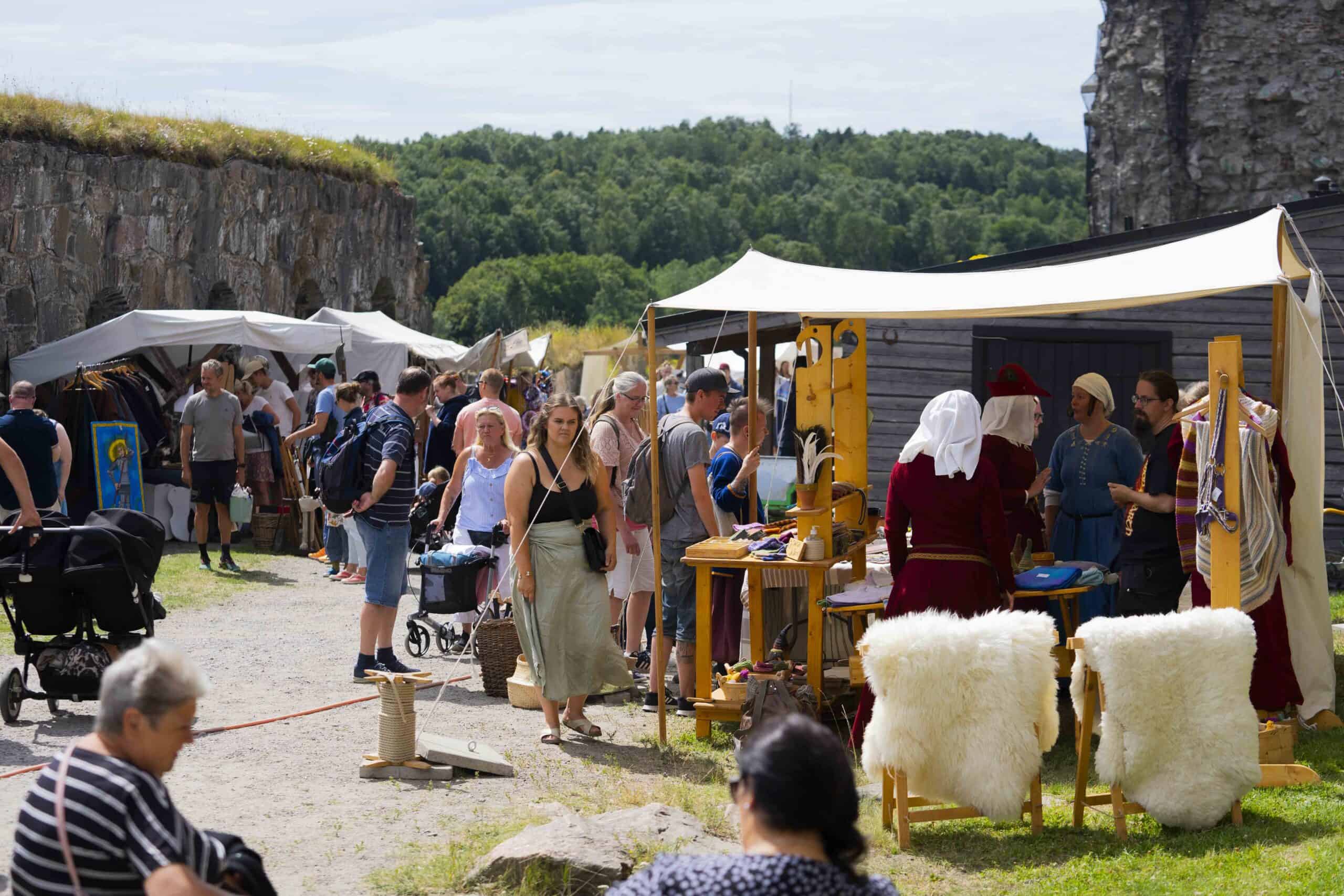 Marknad på Bohus Fästning
